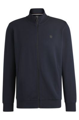 Sudadera de algod&oacute;n con monograma Double B, Azul oscuro