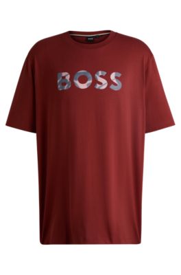 Cotton T-shirt with new-season logo, Light Brown