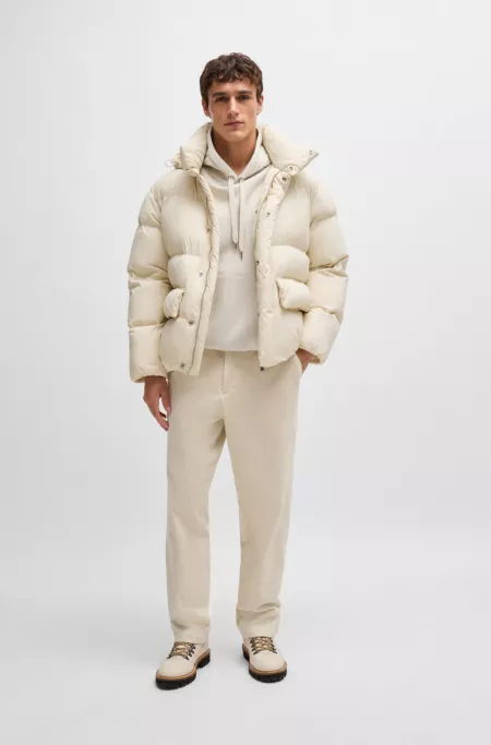 Water-repellent puffer jacket with Double B monogram