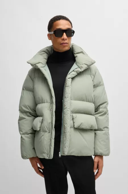 Water-repellent puffer jacket with Double B monogram