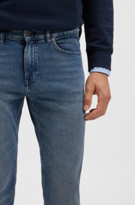 Delaware Jean Slim en denim stretch bleu confortable, Bleu
