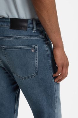 Delaware slim-fit jeans in blue comfort-stretch denim, Blue