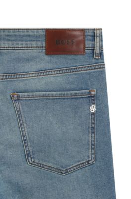 Delaware Jean Slim en denim stretch confortable bleu, Bleu
