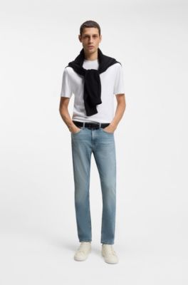 Jean Slim Delaware en denim stretch bleu confortable, Bleu