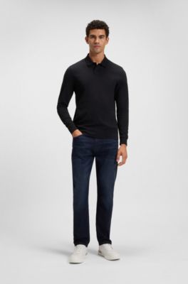 Vaqueros Delaware slim fit de c&oacute;modo tejido vaquero el&aacute;stico azul, Azul oscuro