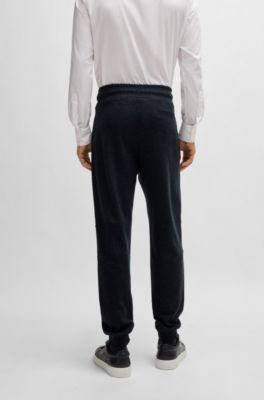 Regular-fit tracksuit bottoms stretch flannel