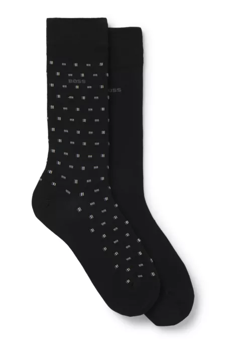 Two-pack of cotton-blend socks in a regular length