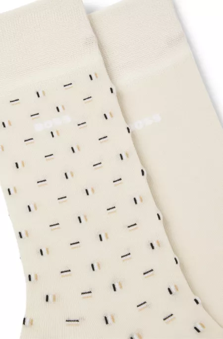 Two-pack of cotton-blend socks in a regular length