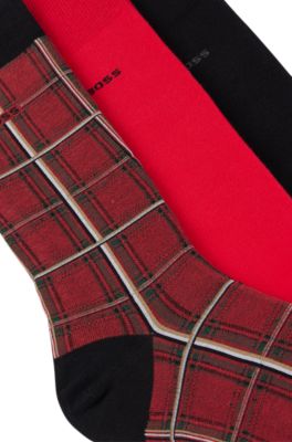 Three-pack of regular-length socks with logo details, Assorted-Pre-Pack