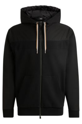 Hugo boss zip through hoodie online