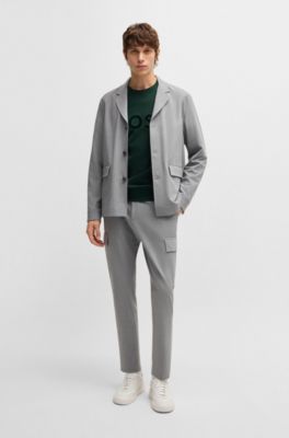 Sudadera de felpa de algod&oacute;n con logo flocado estampado, Cal