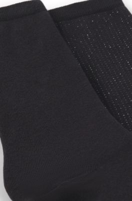Two-pack of regular-length socks, Black