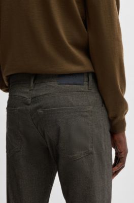 Casual regular-fit trousers in anti-wrinkle twill, Light Beige