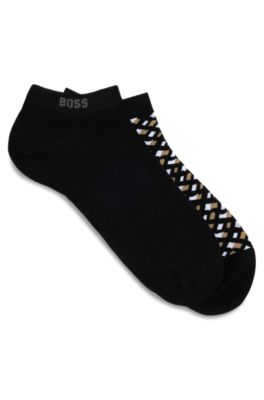 Shop Hugo Boss Two-pack Of Ankle Socks In Black