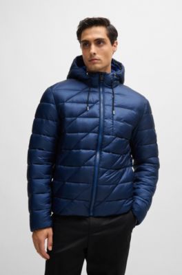 Water-repellent jacket with Double B monogram, Light Blue