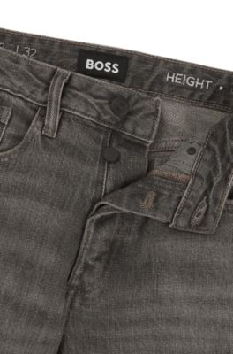 Vaqueros grises en denim el&aacute;stico, Gris oscuro