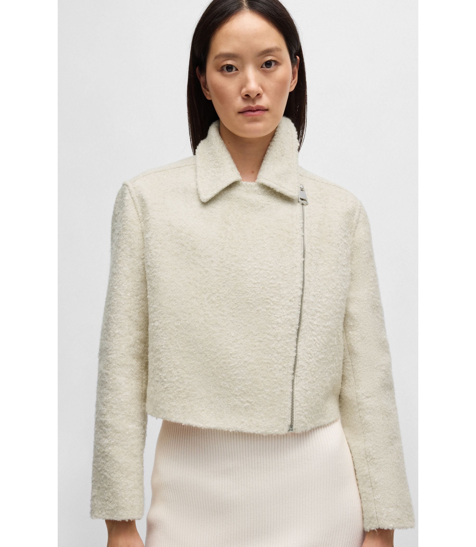 BOSS アイボリー パデッドジャケット hbna50524843_118_340?wid=1980&