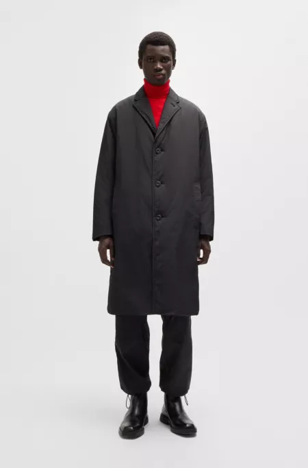 Water-repellent car coat in a relaxed fit