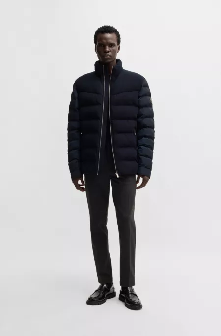 Water-repellent jacket in mixed materials