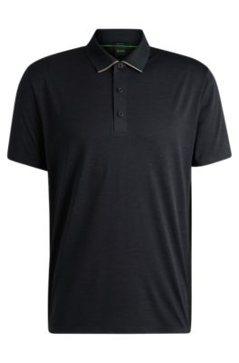 BOSS - Quick-dry stretch-jersey polo shirt with logo detail
