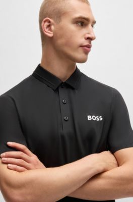 BOSS MATTEO BERRETTINIコロッセオグラフィック ポロシャツ BOSS - BOSS x Matteo Berrettini slim-fit polo shirt with UV