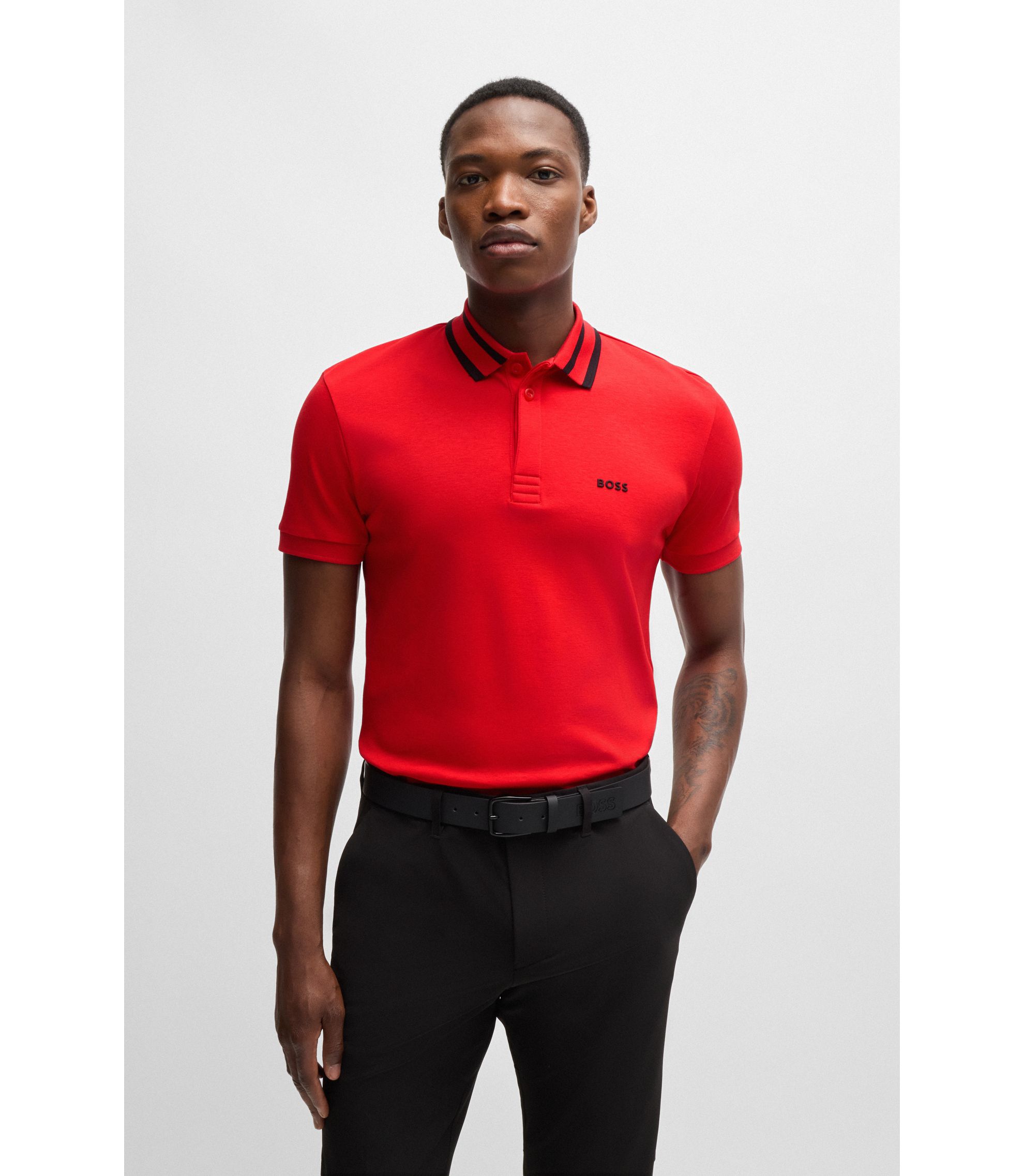 ホロライブ×BOSS Tシャツ(赤) Satan2LongSleevesValentines25.