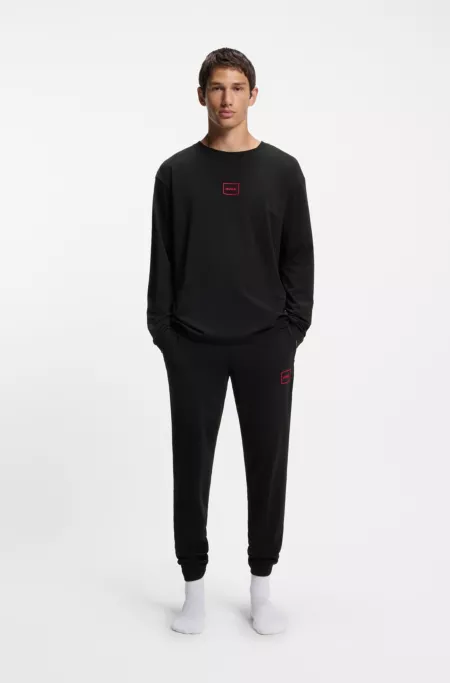 Logo-print T-shirt in stretch cotton