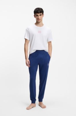 Relaxed-fit top with high-density logo print, White