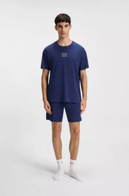 Logo-print T-shirt in stretch cotton