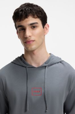 Relaxed-fit hoodie, Grey