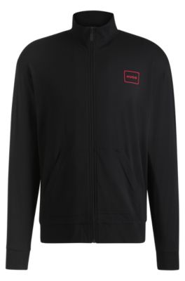 激安 超特価商店街  jacket Relaxed-fit - HUGO in logo frame with cotton stretch ジャケット・アウター
