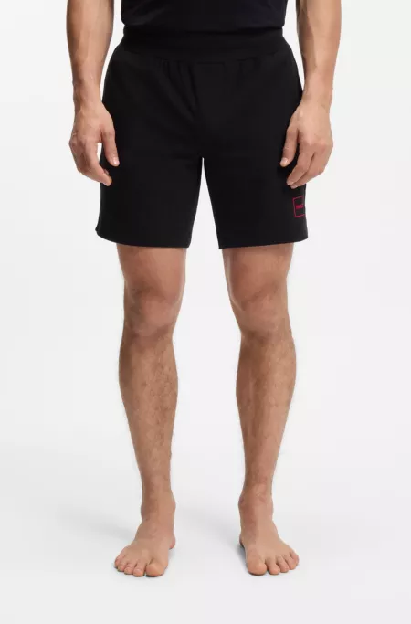 Logo-print shorts in stretch cotton