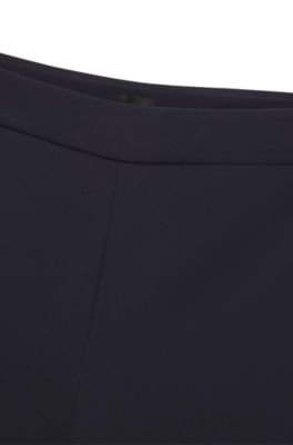 Straight-fit trousers stretch fabric