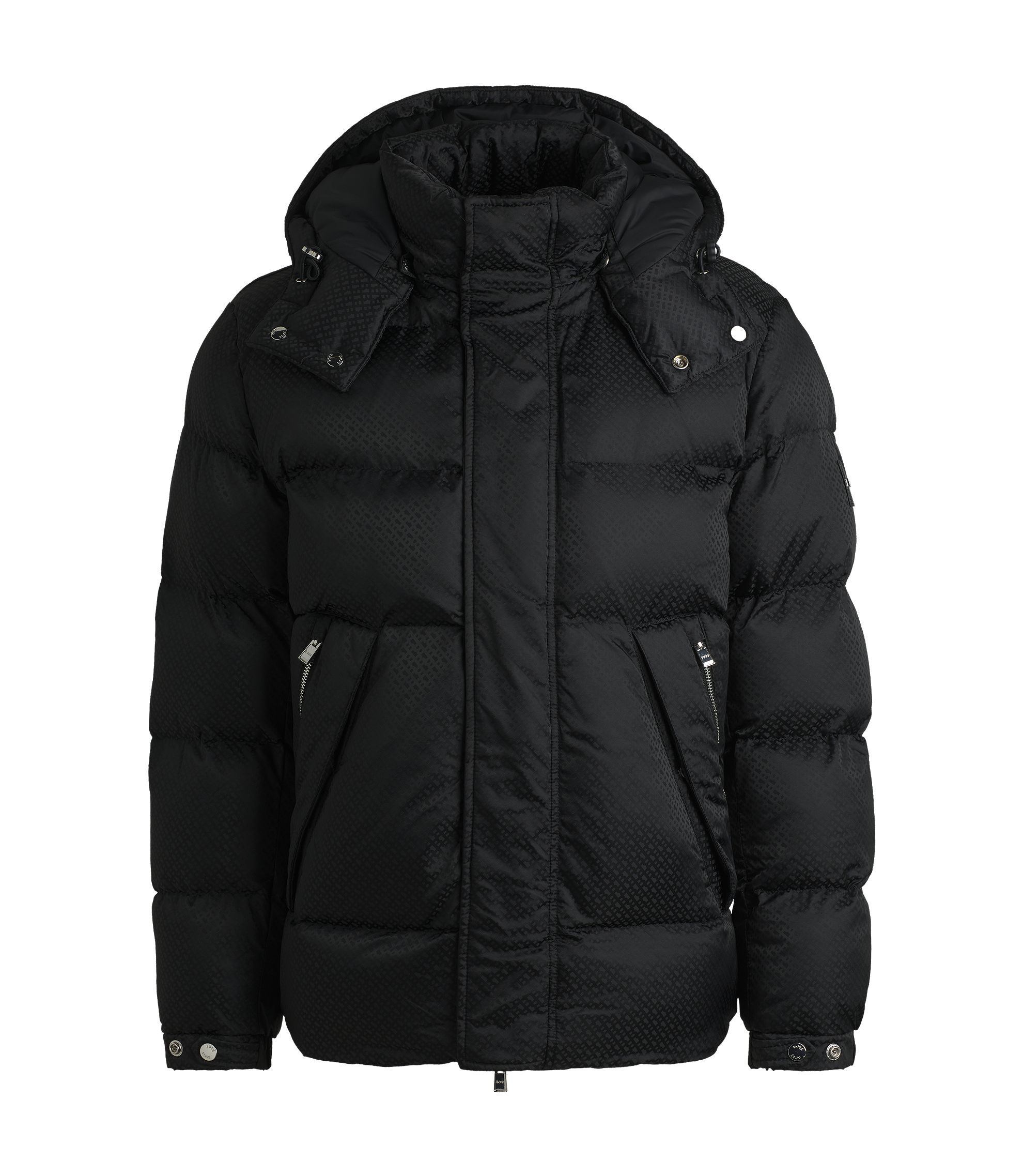 BOSS - Water-repellent puffer jacket with micro monograms BOSS - Water-repellent puffer jacket with micro monograms