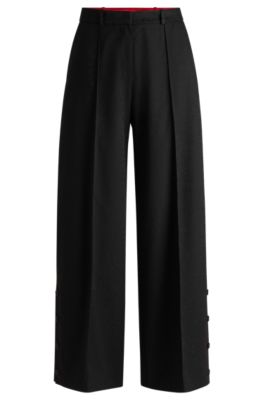 Hugo Boss Hugo X Les Benjamins Relaxed-fit Trousers In Jacquard Fabric In Patterned