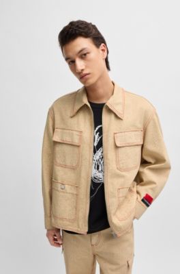 HUGO - HUGO x Les Benjamins relaxed-fit jacket with all-over print