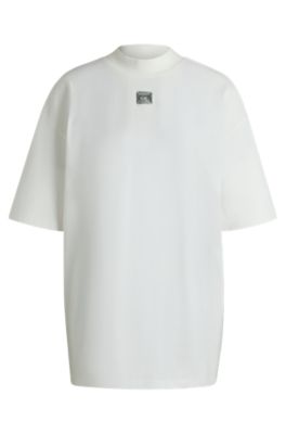 Hugo Boss Cotton-jersey T-shirt With Stacked Logo In White
