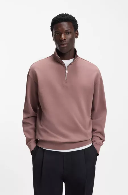 Logo-print sweatshirt in cotton terry