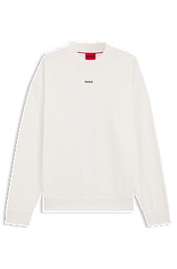 Cotton-terry sweatshirt with logo print