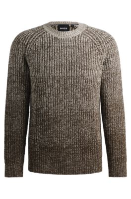 Regular-fit sweater with degradé knit