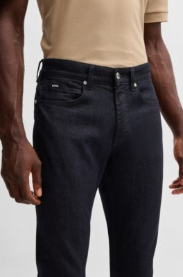 Delaware slim-fit jeans in indigo stretch denim, Dark Blue