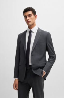 Chemise Regular en popeline de coton stretch facile &agrave; repasser, Blanc