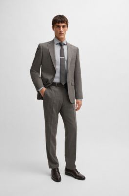 Camisa slim fit en algod&oacute;n el&aacute;stico de planchado f&aacute;cil, Azul oscuro