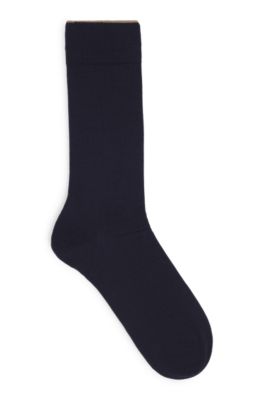 Hugo Boss Regular-length Socks In A Cashmere Blend In Dark Blue