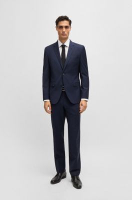 Slim-fit shirt in easy-iron cotton poplin, White