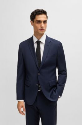 Slim-fit shirt in easy-iron cotton poplin, White