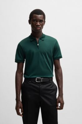 Polo slim fit de algod&oacute;n mercerizado, Cal