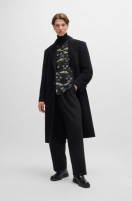 Camisa relaxed fit con gr&aacute;ficos de pel&iacute;culas de los 70, Negro