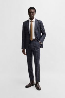 Camisa slim fit en punto de algod&oacute;n el&aacute;stico, Blanco