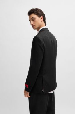 Chaqueta de corte moderno HUGO&nbsp;x&nbsp;Les Benjamins en tejido jacquard, Fantas&iacute;a